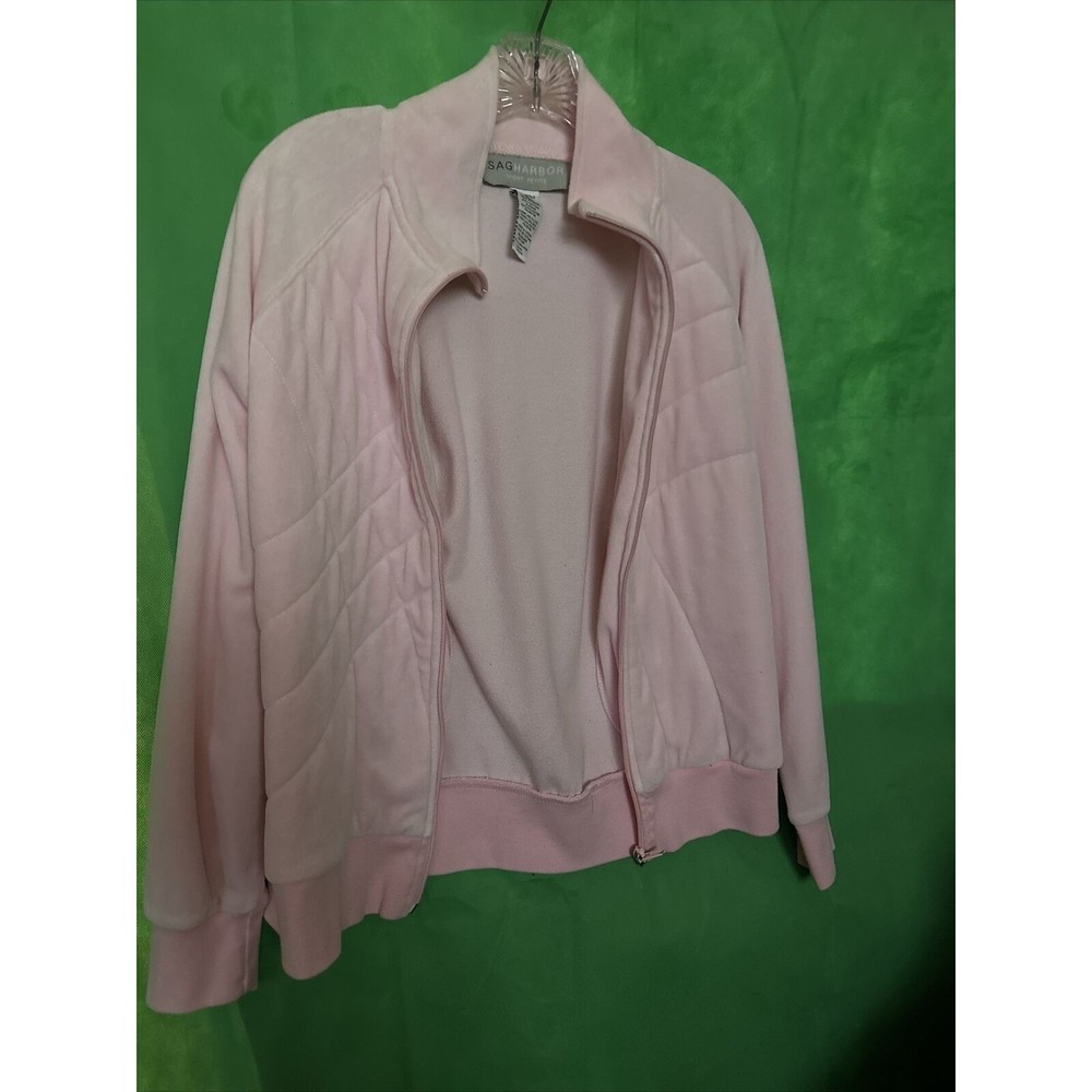 Sag Harbor Womens Pink Long Sleeves Open Front Stretch Casual Jacket